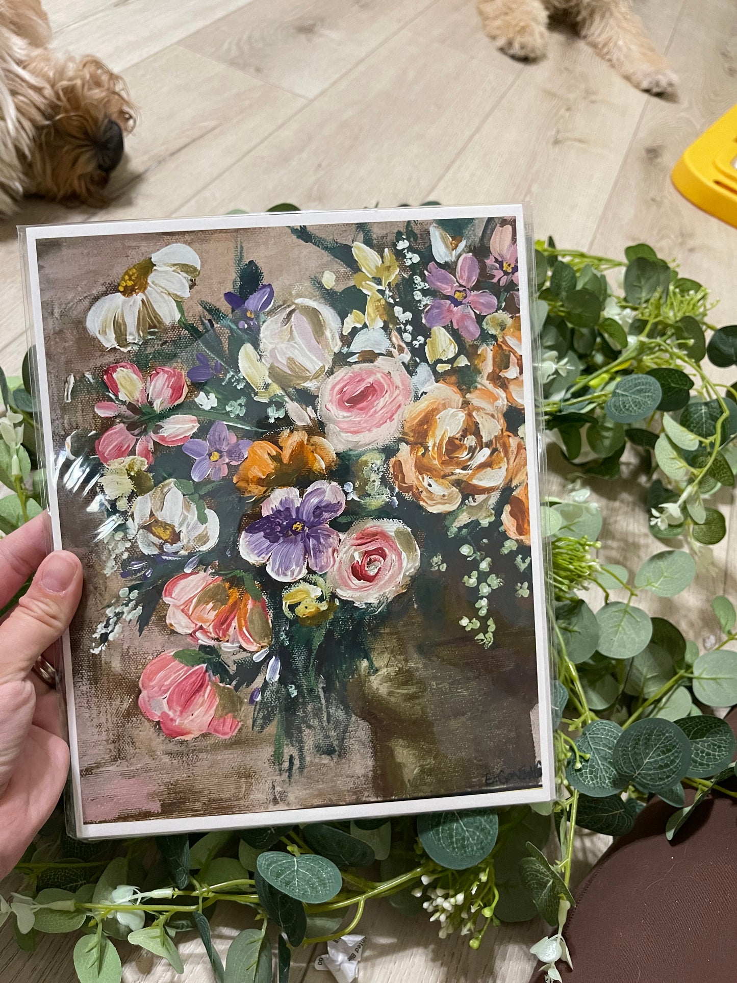 Acrylic Art Print “vintage florals “|11x14|8x10 Print|Home Decor