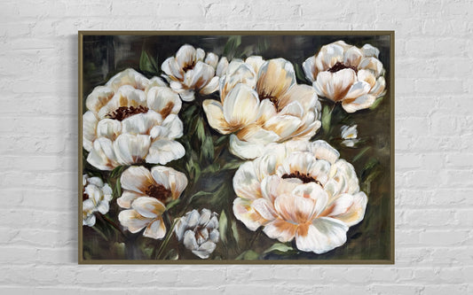 “Still She Blooms” – 30x40 Original Acrylic Framed
