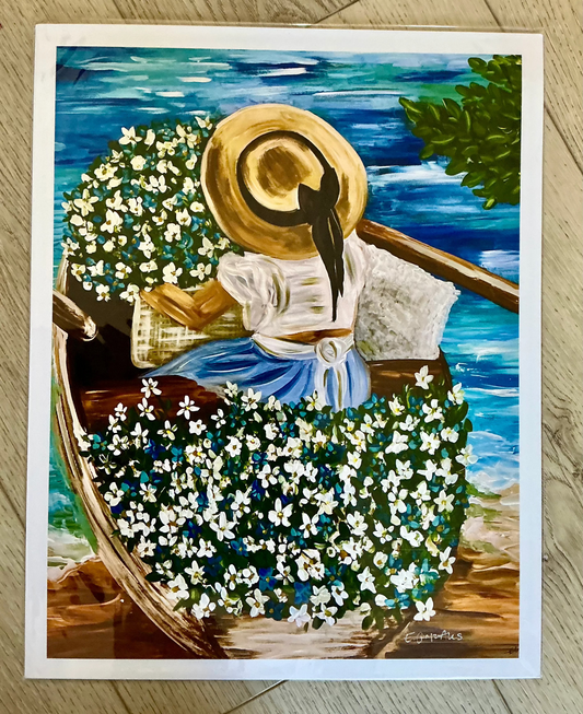Acrylic Art Print “Row Me Away “|11x14|8x10 Print|Home Decor