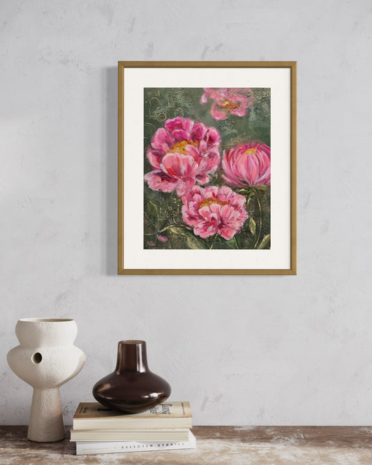 Peonies in Reverie| Art Print| Limited Edition|Various Sizes