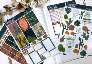 Psalm 63 Cactus Faith Sticker Sheets| Christian Planner Stickers| Journal Stickers| Bible Stickers| Monthly StickerSets