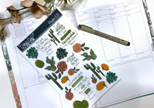 Load image into Gallery viewer, Psalm 63 Cactus Faith Sticker Sheets| Christian Planner Stickers| Journal Stickers| Bible Stickers| Monthly StickerSets
