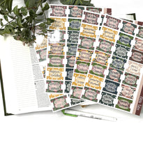 Load image into Gallery viewer, Cactus Garden Bible tabs|Laminated Vinyl Sticker Tabs| Old Testament| New Testament
