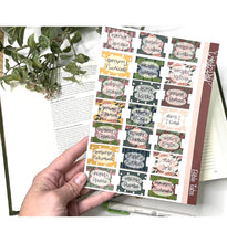 Load image into Gallery viewer, Cactus Garden Bible tabs|Laminated Vinyl Sticker Tabs| Old Testament| New Testament
