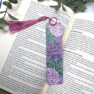 Hand Painted Wooden Bookmark