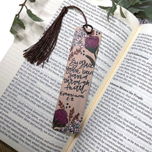 Load image into Gallery viewer, Hand Painted Wooden Bookmark Ephesians 2:8
