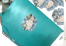Load image into Gallery viewer, Beautiful One Floral Vinyl Decal Faith Stickers for Laptops, Binders, Tumblers, Bibles etc
