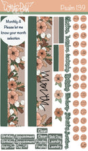 Load image into Gallery viewer, Psalm 139 Faith Sticker Sheets| Christian Planner Stickers| Neutral Floral Stickers|Journal Stickers| Bible Stickers| Monthly StickerSets

