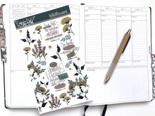 Load image into Gallery viewer, Wildflower Faith Sticker Sheets| Christian Planner Stickers| Journal Stickers| Bible Stickers| Monthly StickerSets
