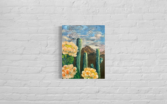 Desert Horizon– 16X20 inch Original Mixed Media on Canvas