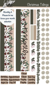 Christmas Tidings Faith Sticker Sheets| Christian Planner Stickers| Journal Stickers| Bible Stickers| Monthly StickerSets
