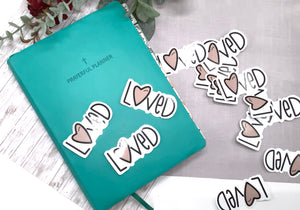 Loved Faith Decal |Faith Sticker for Tumblers, Binders, Bibles, Planners etc