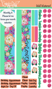 Well Watered Sticker Sheets| Christian Planner Stickers| Bible Verse Stickers | Bible Stickers| Journal StickerSets