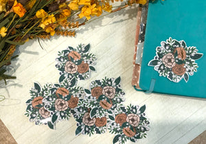 Boho Neutral Floral Decal|Faith Decal |Faith Sticker for Tumblers, Binders, Bibles, Planners etc