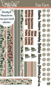 Tree Farm Sticker Sheets| Christian Planner Stickers| Bible Verse Stickers|Winter stickers | Bible Stickers| Journal StickerSetsWinterStickers