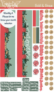 Bold & Brave Sticker Sheets| Christian Planner Stickers| Bible Verse Stickers | Bible Stickers| Journal StickerSets