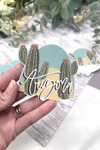 Load image into Gallery viewer, Arizona Cactus Decal |Faith Sticker for Tumblers, Binders, Bibles, Planners etc
