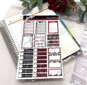 Rustic Christmas Faith Sticker Sheets| Planner Stickers| Journal Stickers| Monthly Set