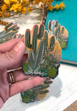 Load image into Gallery viewer, Cactus Garden Decal|Faith Decal |Faith Sticker for Tumblers, Binders, Bibles, Planners etc
