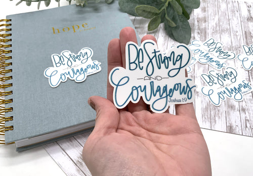 Hand-lettered Faith Stickers