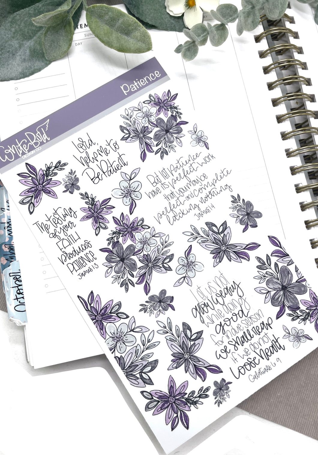 Virtuous Woman Faith Sticker Sheets, Christian Planner Stickers