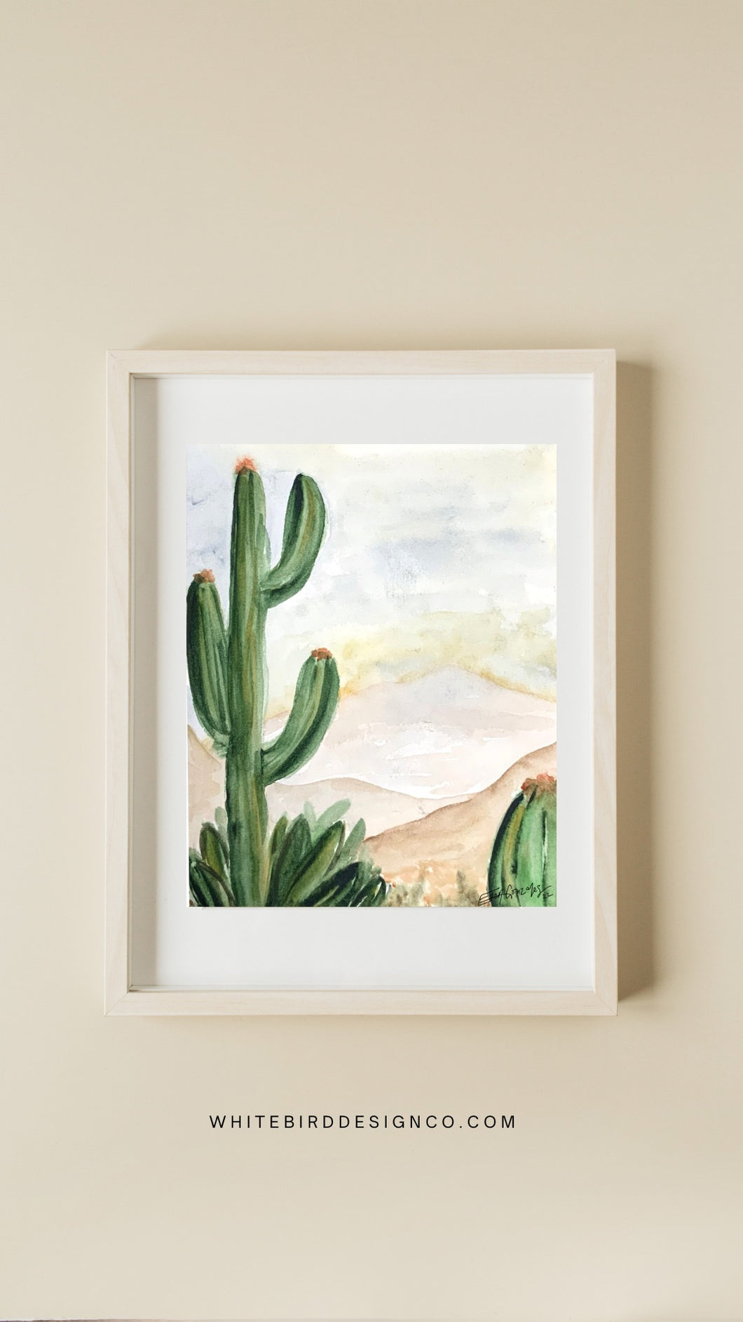 Watercolor Art Print Desert 2| Bible Art| Faith Art| Christian Art |8x10 Print|Home Decor